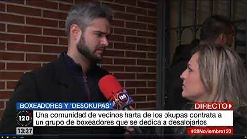 Artículo en TeleMadrid sobre Fuera Okupas
